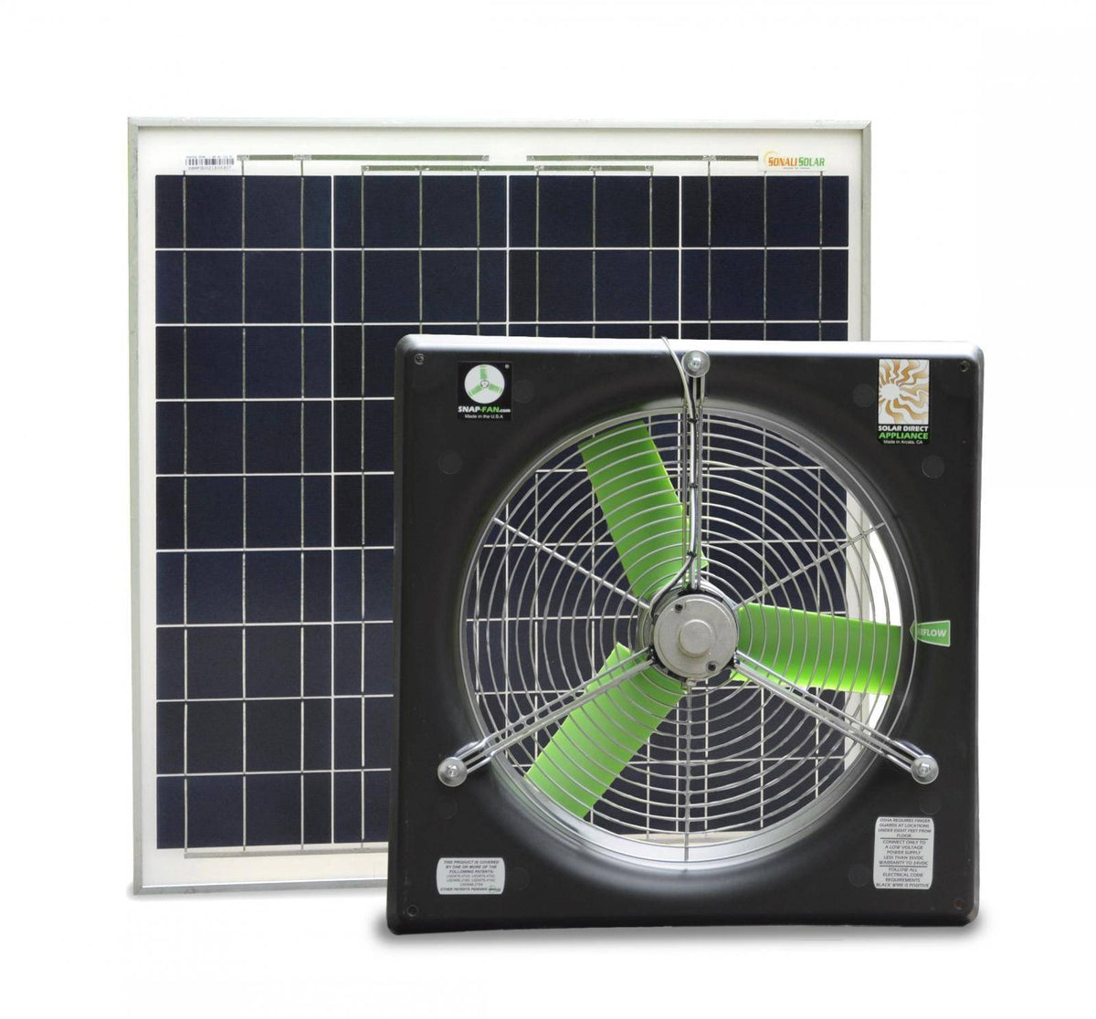 16″ BLDC Snap-Fan Solar Kit