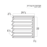 20″ Snap-Fan Exhaust Shutter