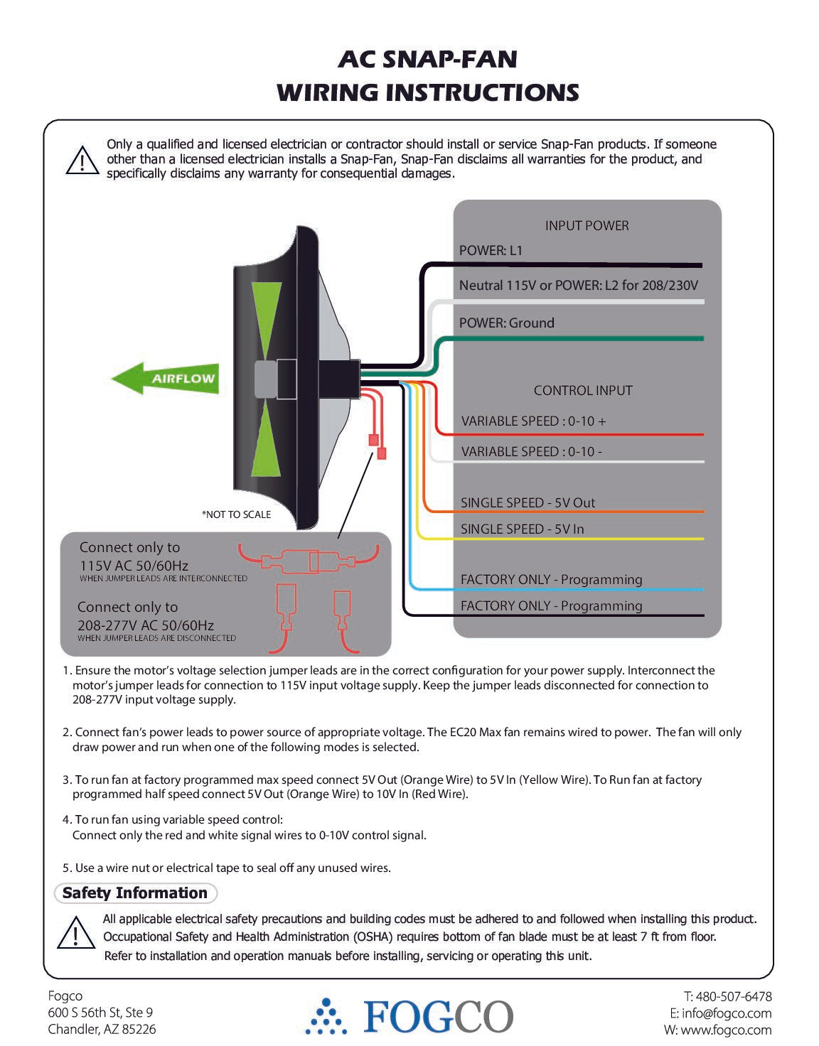 16″ HP AC Snap-Fan