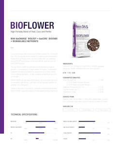 BIOFLOWER - High Porosity Blend of Peat, Coco and Perlite With bioCHARGE® BIOLOGY + bioCORE®BIOCHAR + BIOAVAILABLE NUTRIENTS