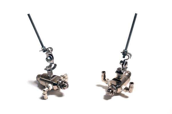 Drip Free 8 lb/16 lb Adjustable Air Injection Nozzle with All-Thread Mount