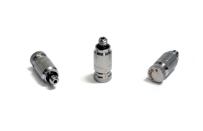 Cleanable Anti-Drip SS Nozzle .006″ Orifice; .010 GPM; Brown O-Ring