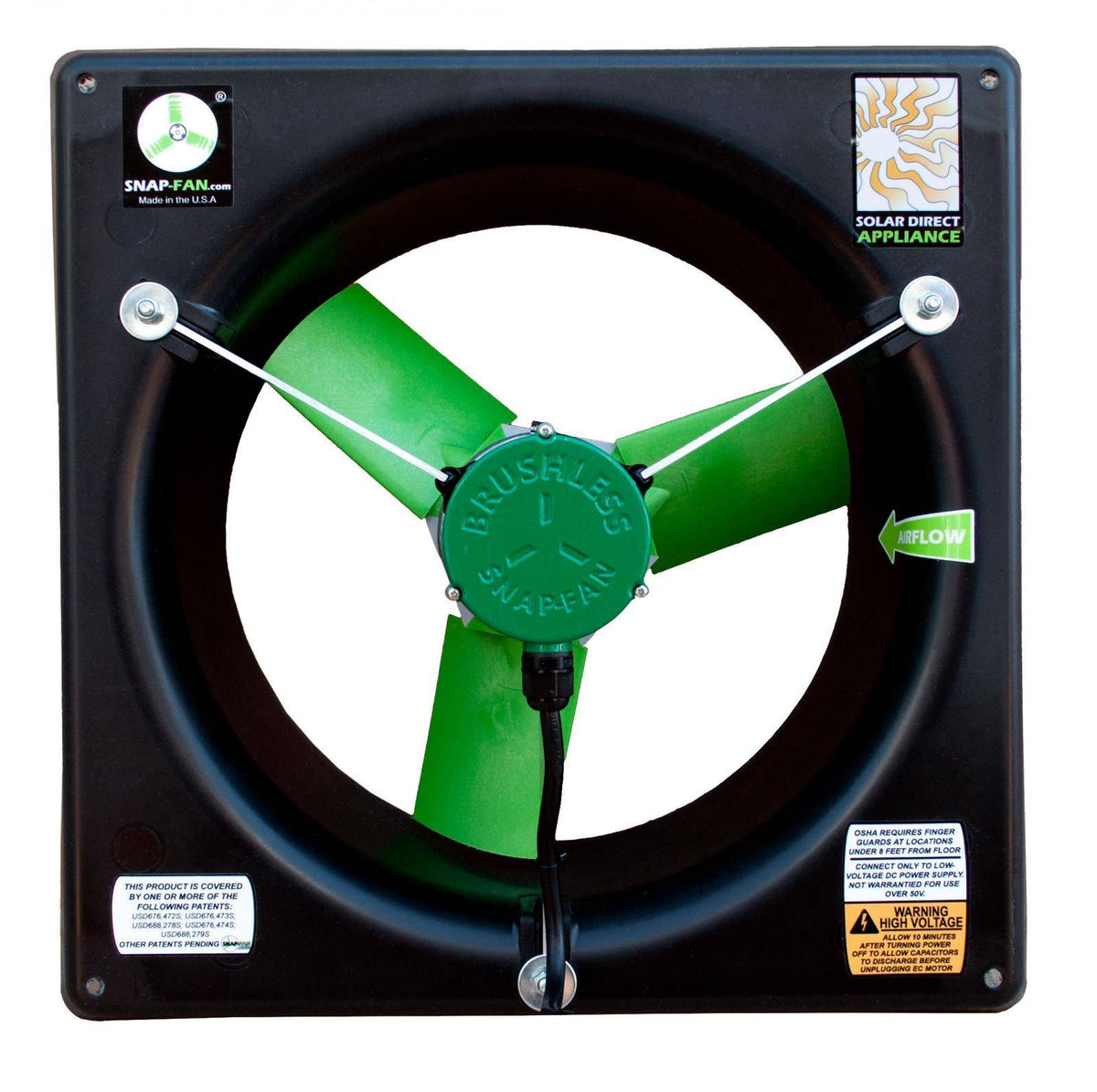 12″ HP Brushless DC Snap-Fan
