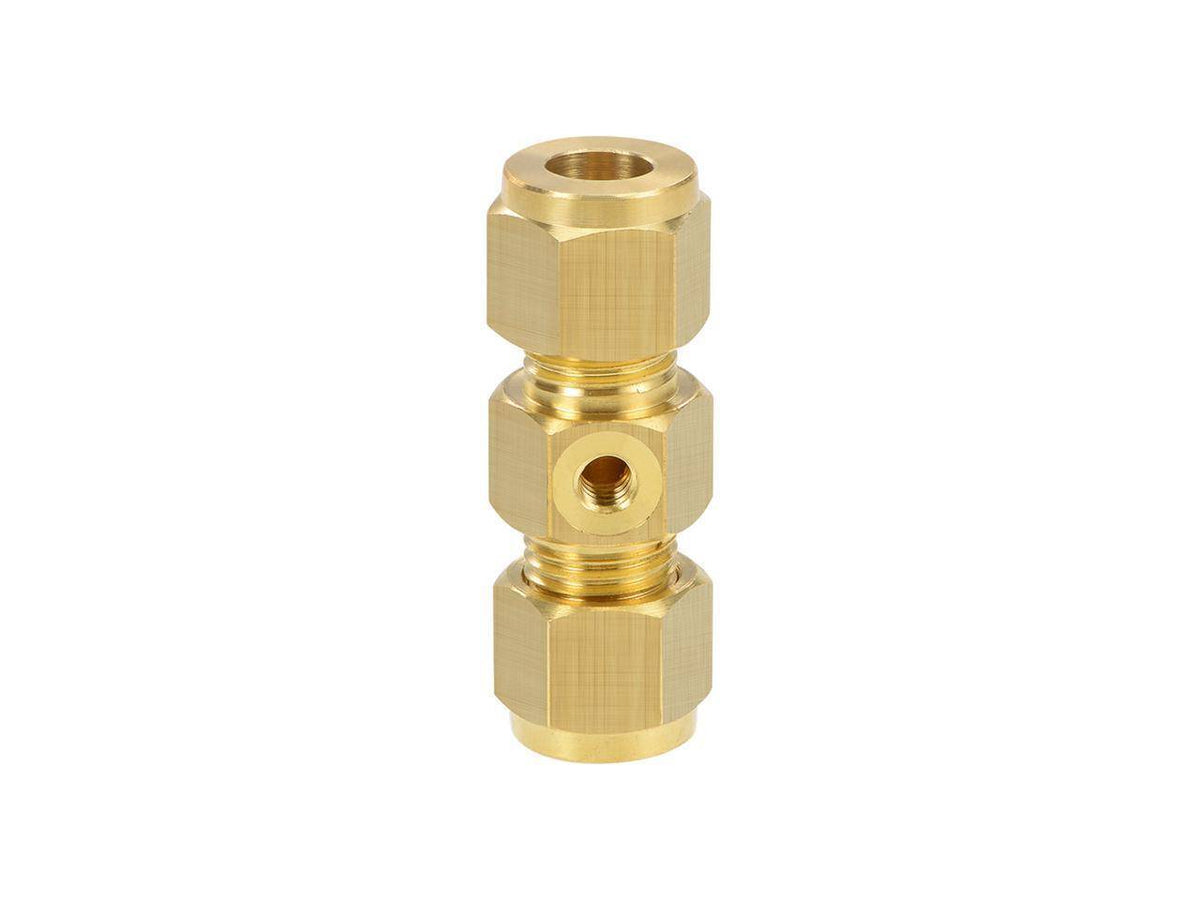 3/8″ Brass Compression Union w/ 10-24″ F UNC