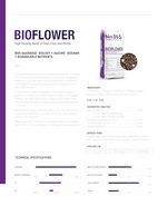 BIOFLOWER - High Porosity Blend of Peat, Coco and Perlite With bioCHARGE® BIOLOGY + bioCORE®BIOCHAR + BIOAVAILABLE NUTRIENTS