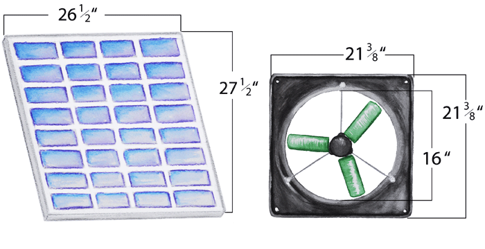 16″ BLDC Snap-Fan Solar Kit
